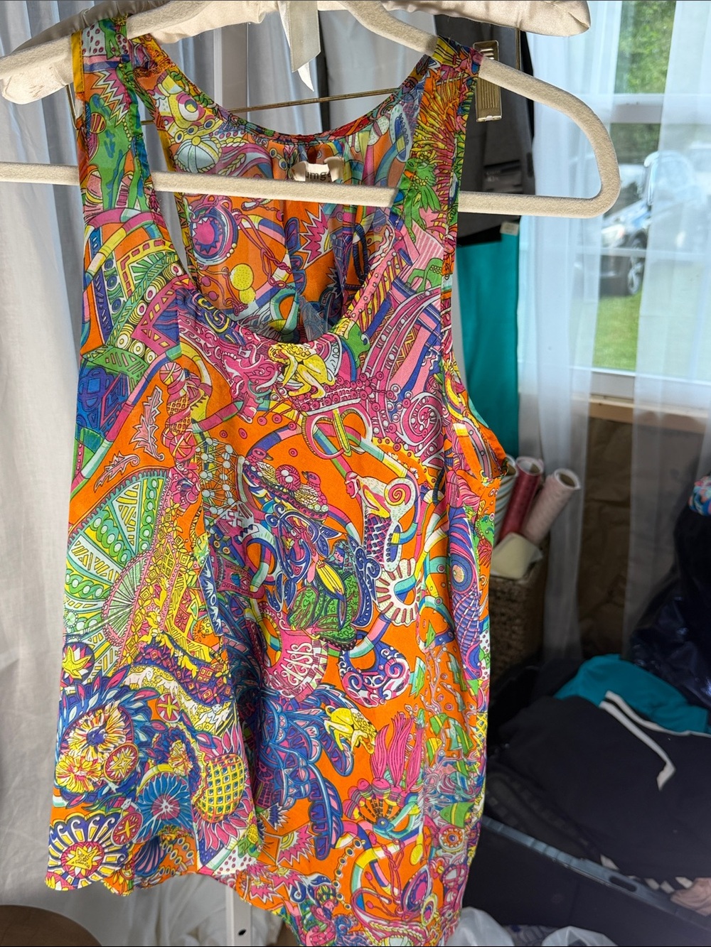 Umgee Multicolor Psychedelic Print Tank Top